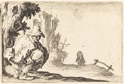 Boer die Ontlasting Doet door Jacques Callot