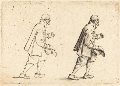 Boer met hoed in de hand, ca. 1617 door Jacques Callot