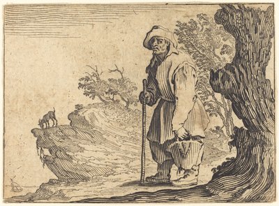 Boer met zak door Jacques Callot