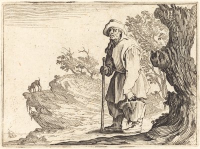 Boer met zak door Jacques Callot