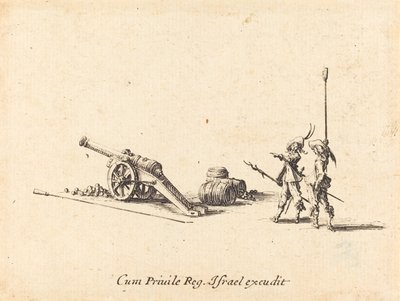 Voorbereiding om het Kanon af te Vuren door Jacques Callot