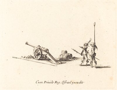 Voorbereiding om het Kanon af te Vuren door Jacques Callot