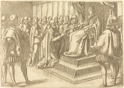 Ontvangst van de Afgezant van Polen door Jacques Callot