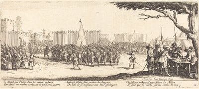 Werving van Troepen door Jacques Callot