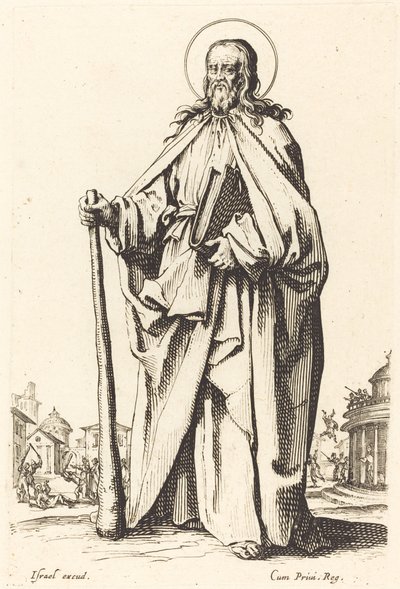 Sint Jacobus de Mindere, gepubliceerd 1631 door Jacques Callot