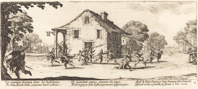 Plundering Scene door Jacques Callot