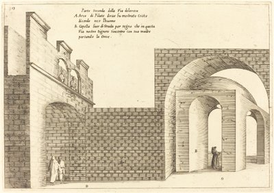 Tweede deel van de Via Dolorosa door Jacques Callot