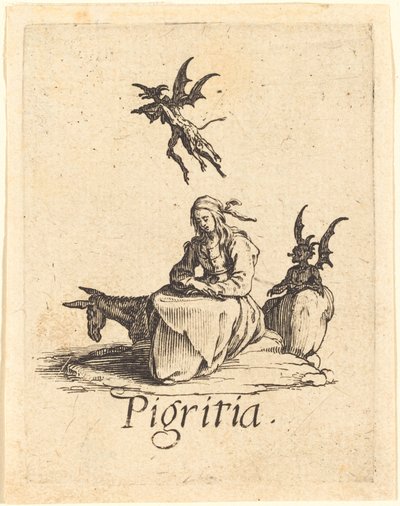Luiheid door Jacques Callot