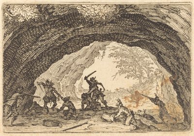 Soldaten die Rovers Aanvallen door Jacques Callot