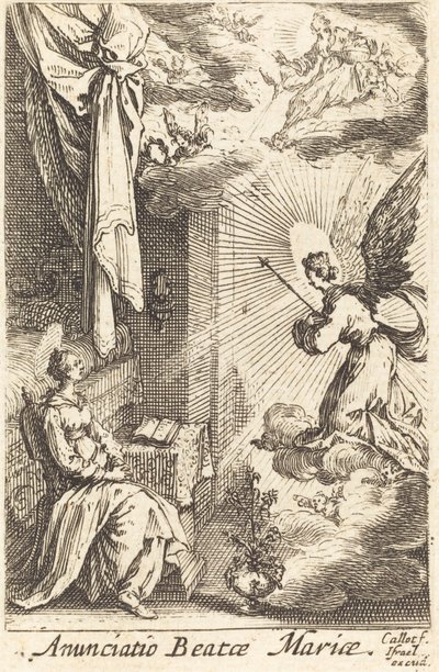 De Annunciatie door Jacques Callot