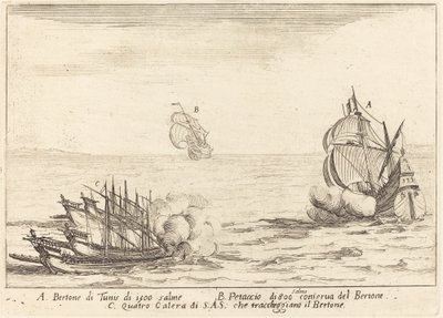 De aanval door Jacques Callot