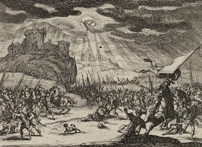 De bekering van St. Paulus door Jacques Callot