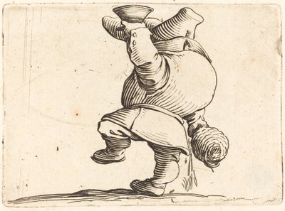 De drinker, achteraanzicht door Jacques Callot