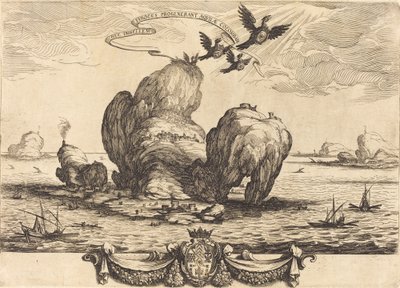 De grote rots door Jacques Callot