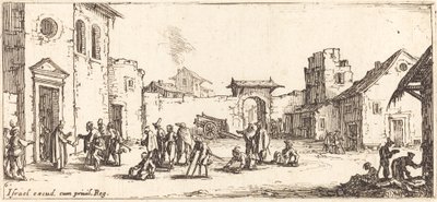 Het ziekenhuis uit De kleine ellende van de oorlog door Jacques Callot