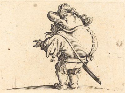 De Kreupele met de Gevederde Hoed door Jacques Callot