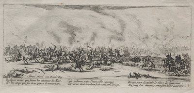 De Grote Ellende van de Oorlog: De Slag, 1633 door Jacques Callot