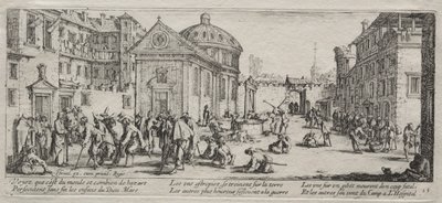 De Grote Ellende van de Oorlog: Het Ziekenhuis door Jacques Callot