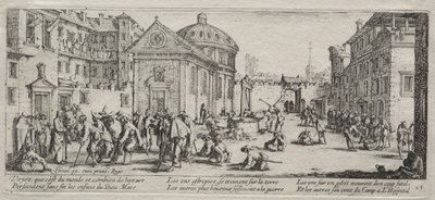De Grote Ellende van de Oorlog: Het Ziekenhuis door Jacques Callot
