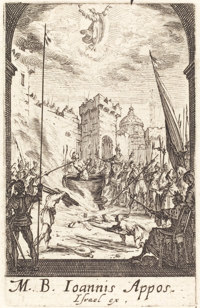 Het Martelaarschap van Sint Johannes de Evangelist, ca. 1634-1635 door Jacques Callot