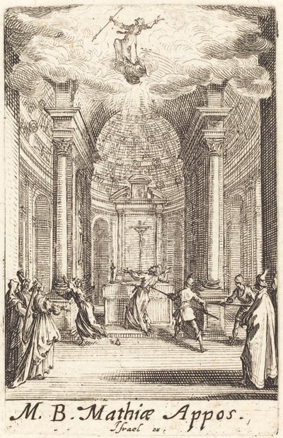 Het martelaarschap van Sint Matthias door Jacques Callot