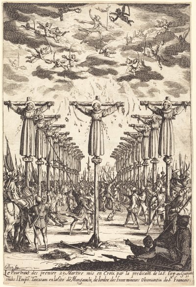 De martelaren van Japan door Jacques Callot