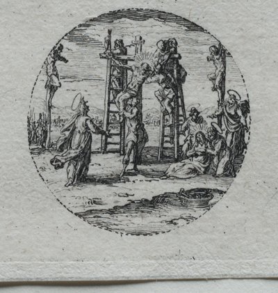 De mysteries van de passie: De kruisiging door Jacques Callot