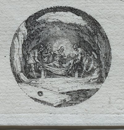 De Mysteries van de Passie: De Graflegging door Jacques Callot