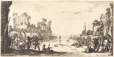 De beproeving door pijlen Sint Sebastiaan, ca. 1632-1633 door Jacques Callot