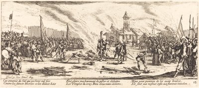 De Brandstapel door Jacques Callot