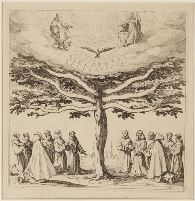 De boom van St. Franciscus, ca.1619 door Jacques Callot