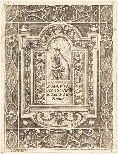 De Maagd bij de zuil door Jacques Callot