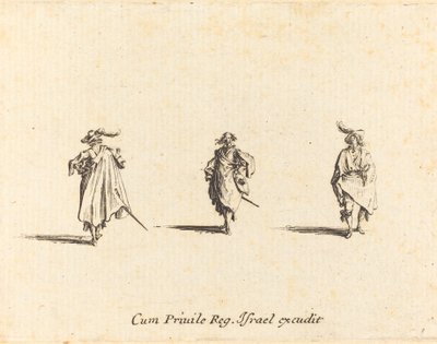Drie Heren door Jacques Callot