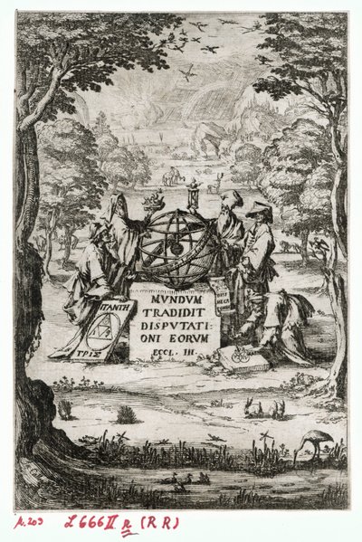 Titelpagina van Sacra Cosmologia ... (gravure) door Jacques Callot