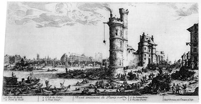 Vue Ancienne de Paris, ca. 1615-1635 1924 door Jacques Callot