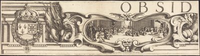 Het Beleg van La Rochelle (plaat 1 van 16) door Jacques Callot and Abraham Bosse