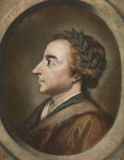 Alexander Pope, dichter 1744 door Jacques Christophe Le Blon