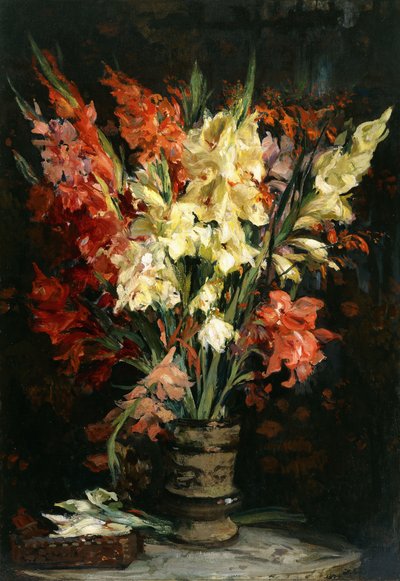 Gladiolen, 1924 door Jacques Emile Blanche
