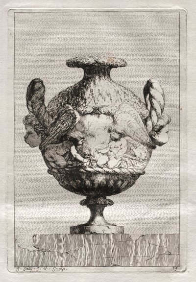 Suite van vazen: Plaat 19, 1746 door Jacques Francois Joseph Saly