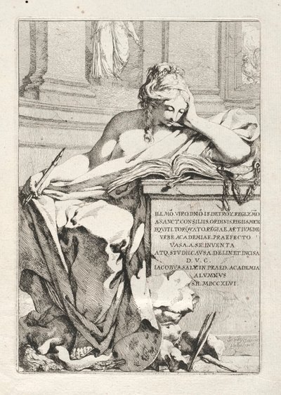 Suite van Vazen: Titelpagina, 1746 door Jacques Francois Joseph Saly