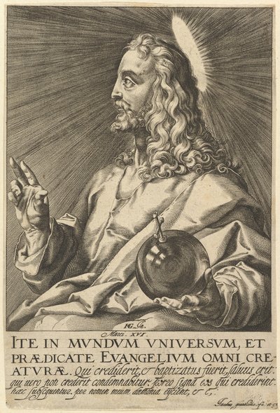 Christus, uit Christus en de twaalf apostelen door Jacques Granthomme