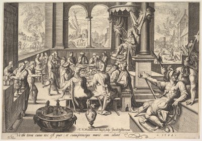 Allegorie van de regering van een kinderachtige koning, 1588 door Jacques II de Gheyn