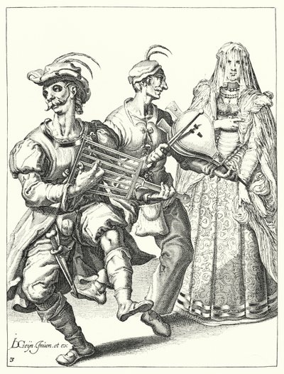 Maskerade door Jacques II de Gheyn