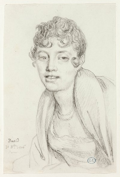 Buste van Angelique Mongez door Jacques Louis David