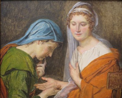 Frans:  La Bonne Aventure De waarzegster door Jacques Louis David