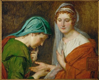La Bonne Aventure ... (olieverf op doek) door Jacques Louis David