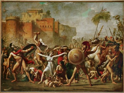 Les Sabines - De Sabijnse vrouwen die de strijd staakten ... door Jacques Louis David