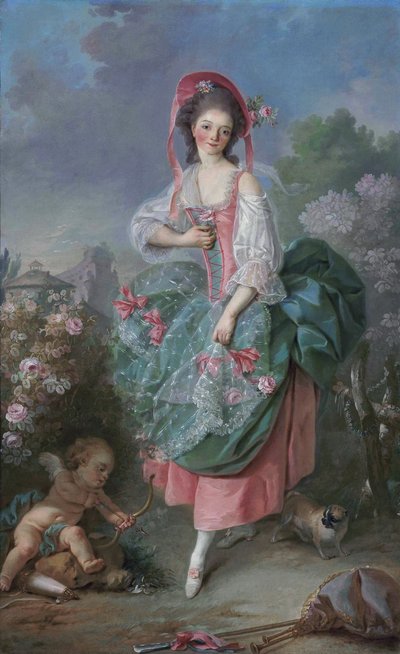 Terpsichore - Mademoiselle Guimard door Jacques Louis David