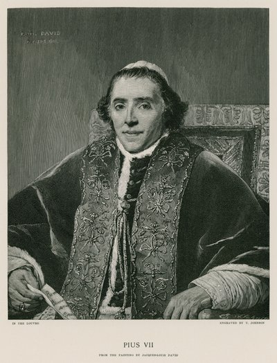 Paus Pius VII door Jacques Louis David