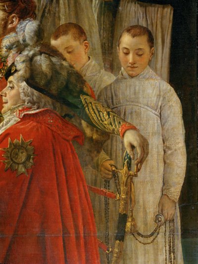 De kroning van Napoleon in de Notre-Dame ... door Jacques Louis David